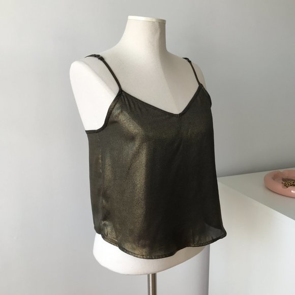 Abercrombie & Fitch Dark Gold Tank Blouse - Picture 4 of 6